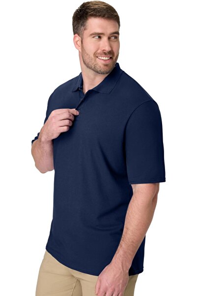 HANES Men’s X-Temp Short Sleeve Polo Shirt, Midweight