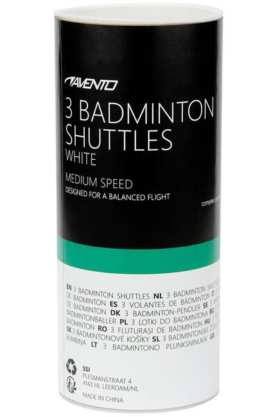 Avento Set of 3 Nylon badminton shuttlecocks