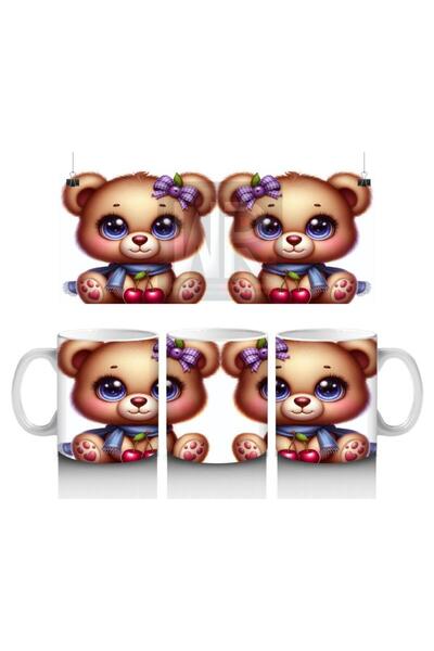 Wisdom Rain Cute Teddy Bear Pair Mug Cup That Makes Children Love Milk