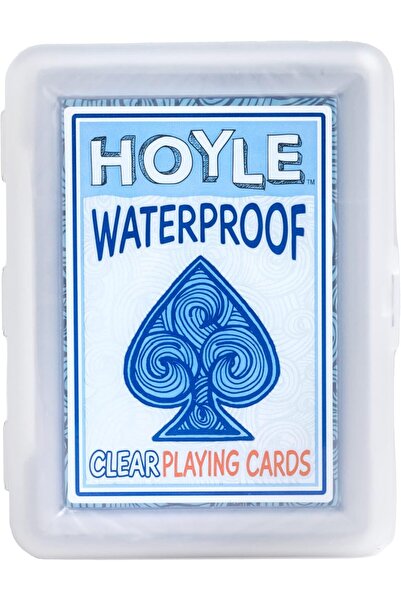 Hoyle Waterproof Playing Cards, Transparent, One-Sided, Child