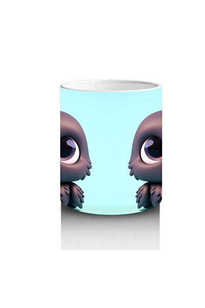 Wisdom Rain Cheerful Raven Mug Cup That Makes Children Love Milk