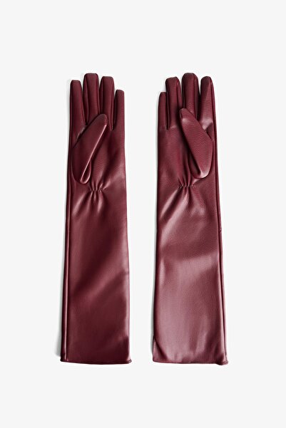 Bershka Long leather effect gloves