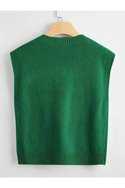 ATE ÖZGÜNEŞ TRİKO TEKSTİL Women's Knitwear V-Neck Solid Sweater