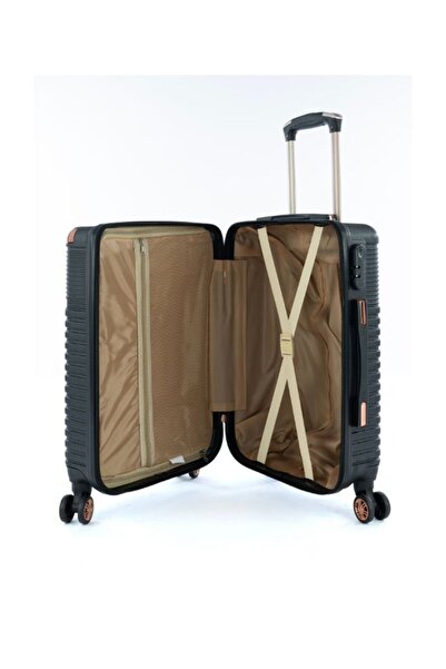 LİMRA 20-inch black hard-shell airplane cabin travel bag