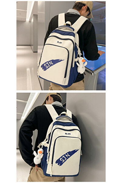 Generica School Backpack Waterproof Book Bag with Doll Pendant forTeen Girs Kid Students Elementary