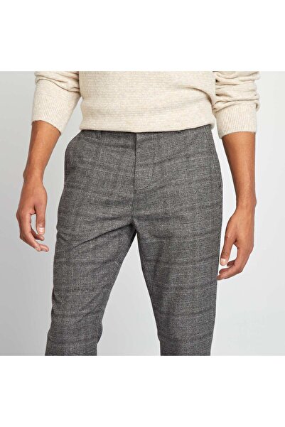 KİABİ Checked chinos GREY