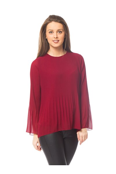 TINKA Fashion Elegant burgundy blouse