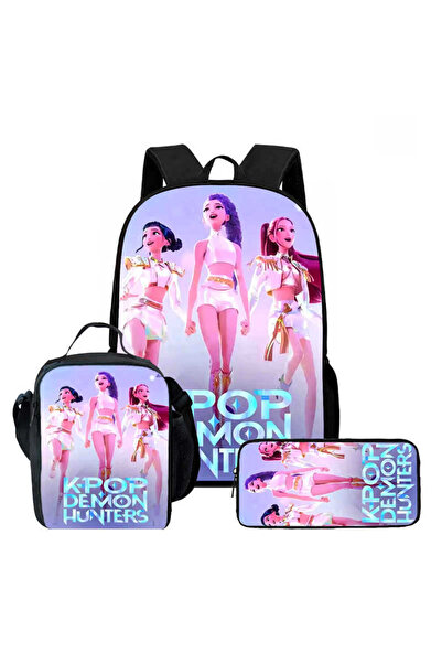 NO BRAND كيبوب، صائدو الساحرات، حقيبة ظهر للطلاب، مجموعة من 3 قطع، سعة كبيرة،...