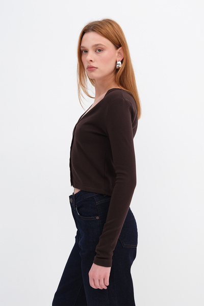 Addax Buttoned Cardigan H0435