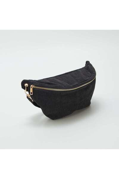 KİABİ Corduroy waist bag BLACK