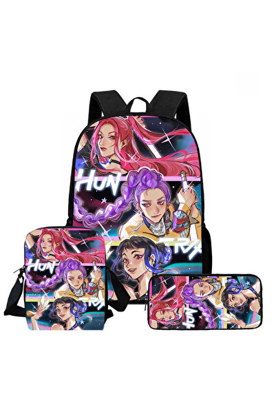 NO BRAND كيبوب، صائدو الساحرات، حقيبة ظهر للطلاب، مجموعة من 3 قطع، سعة كبيرة،...