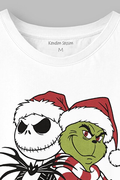 Kendim Seçtim Christmas Team Grinch T-Shirt Christmas New Year Xmas New Year Festive T-Shirt Unisex T-Shirt