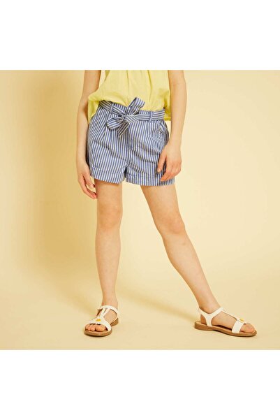 KİABİ Shorts with belt BLUE