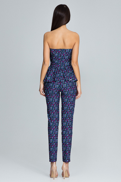 Figl Pants and blouse set - blouse with corset - women's long pants - model M606 size L