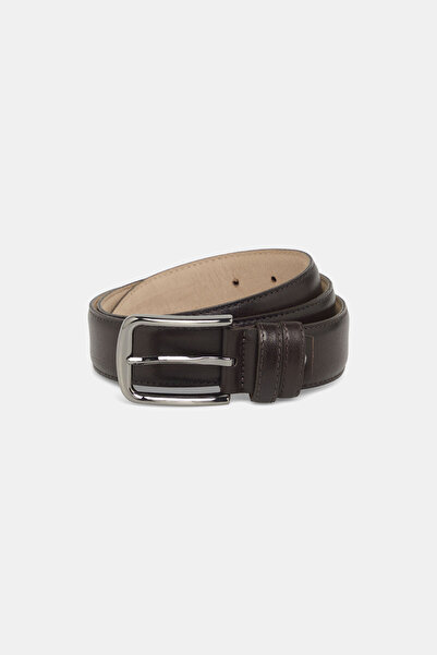 W Collection Brown Leather Belt