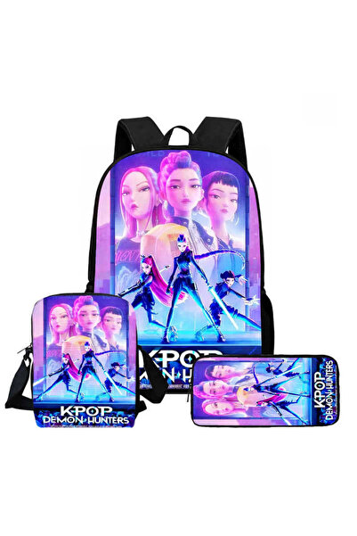 NO BRAND كيبوب، صائدو الساحرات، حقيبة ظهر للطلاب، مجموعة من 3 قطع، سعة كبيرة،...