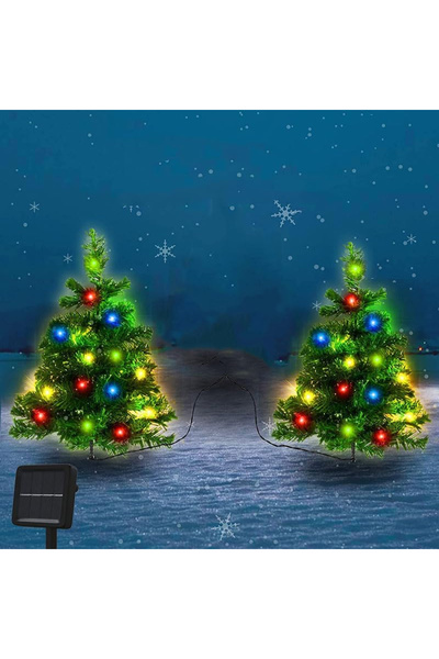 OEM Artificial Christmas trees 50 cm with solar installations 7 colors, IP65,...