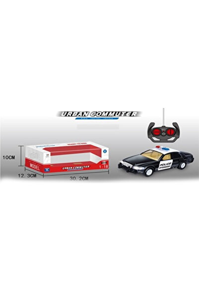 Toysea 1:18 Scale RC Police Car, Cute Urban Commuter Model with Working Lights