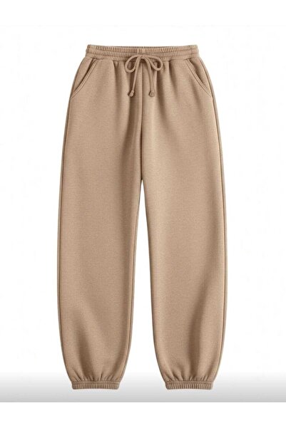 FAVORİST Μαλακό αθλητικό παντελόνι με ελαστικό πόδι επένδυση fleece Unisex