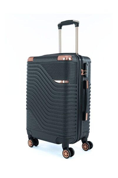 LİMRA 20-inch black hard-shell airplane cabin travel bag