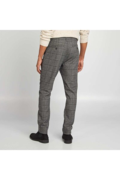 KİABİ Checked chinos GREY