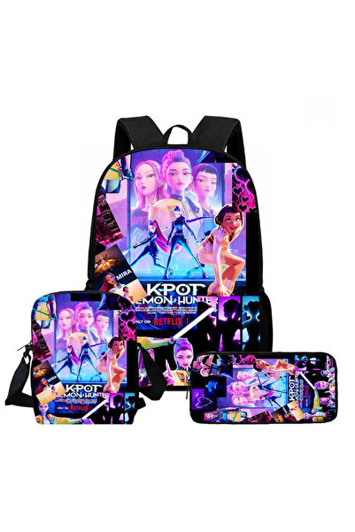 NO BRAND كيبوب، صائدو الساحرات، حقيبة ظهر للطلاب، مجموعة من 3 قطع، سعة كبيرة،...