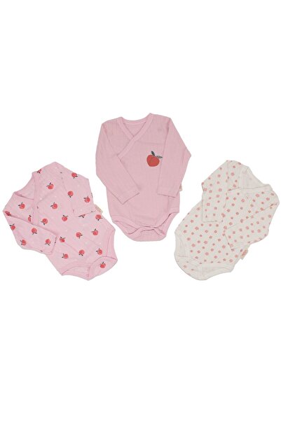 bebegen طقم ملابس داخلية للفتيات الصغيرات مكون من 3 قطع منقوشة باللون الوردي ...