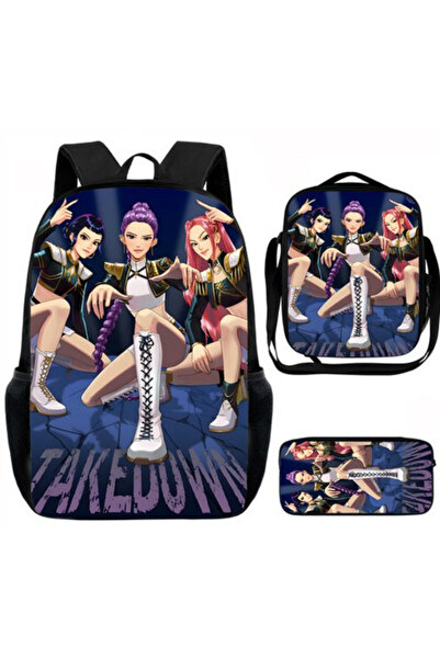 NO BRAND كيه بوب، حقيبة ظهر صائدي الساحرات، طقم سفر عادي من 3 قطع، الصورة 12