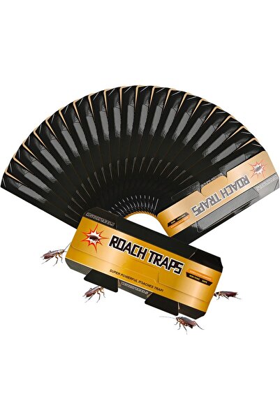 Saharaz Roach Trap Sticky Glue Traps (10 Pack),Long Lasting and Strong Sticky Cockroach Catcher,Non-Toxic