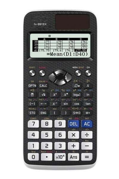 Generic آلة حاسبة علمية FX-991AEX-W-DT باللونين الأسود والأبيض