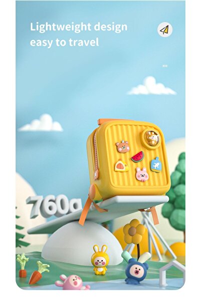 Generic Cute Toddler Backpack Waterproof EVA Preschool Bag Lightweight Mini Satchel for Kids 3 to 6 Years