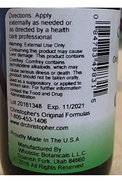 Christopher Original Dr. Comfrey Root Liquid (2 oz)