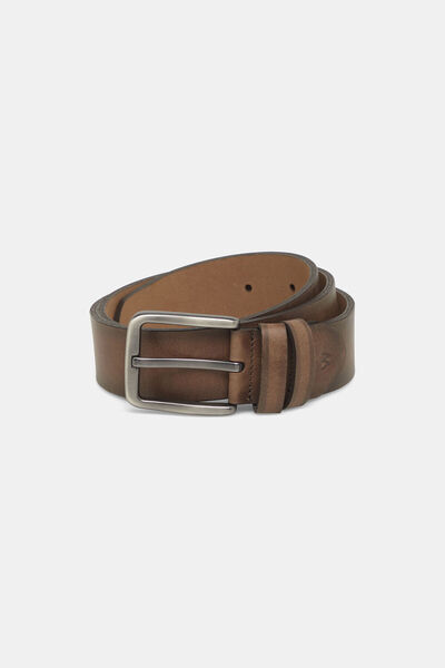 W Collection Brown Leather Belt