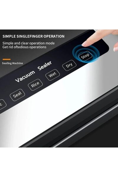 Generic 5 in 1 Vacuum Sealer Machine 65KPA Automatic Food Saver Dry Wet Rice Modes 10 Bags Compact Kitchen