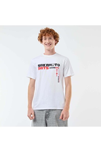 KİABİ Sahinler 'Sakamoto Days' Cotton T-shirt WHITE