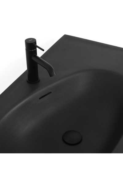 Maison Mex Baterie lavoar, BETSY, L.12,7/16 l.5 Î.8,4/16,5 cm, negru mat