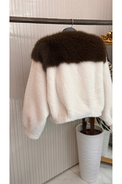 ŞEHRAZAT BUTİK Belt Detailed Short Design Fur