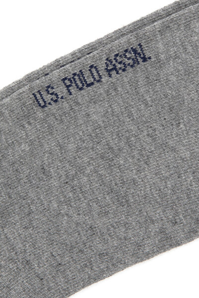 U.S. Polo Assn. Men's Gray Melange Socks 50317966-Vr086