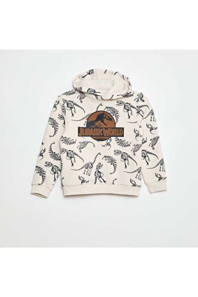 KİABİ Jurassic World' Hooded Sweatshirt with Print WHITE