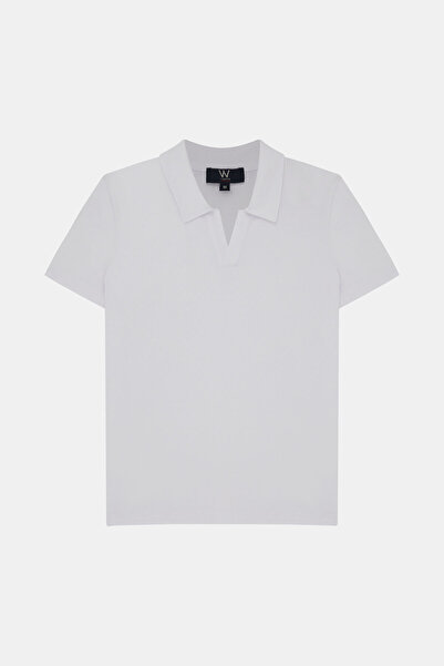 W Collection BEYAZ POLO YAKA T-SHIRT