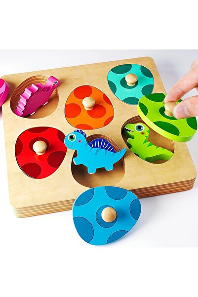 Arabest ألغاز خشبية للأطفال الصغار من عمر سنة إلى ثلاث سنوات، ألعاب مونتيسوري...
