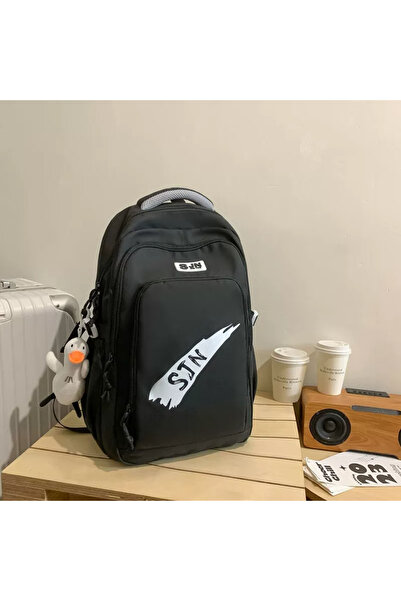 Generica حقيبة ظهر مدرسية مقاومة للماء مع قلادة دمية للفتيات المراهقات والأطف...