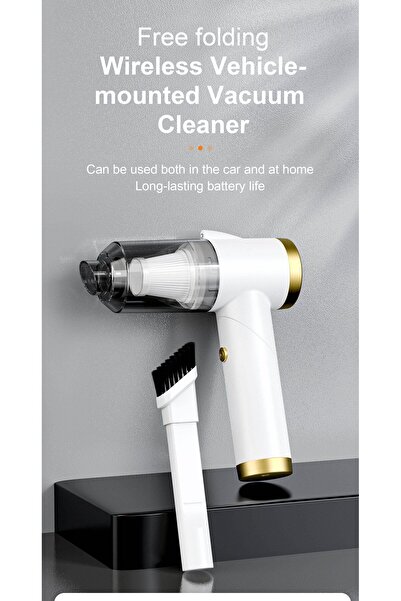 Generic Cordless Handheld Vacuum Cleaner - 12000PA Brushless DC Motor, Mini Portable Rechargeable (W