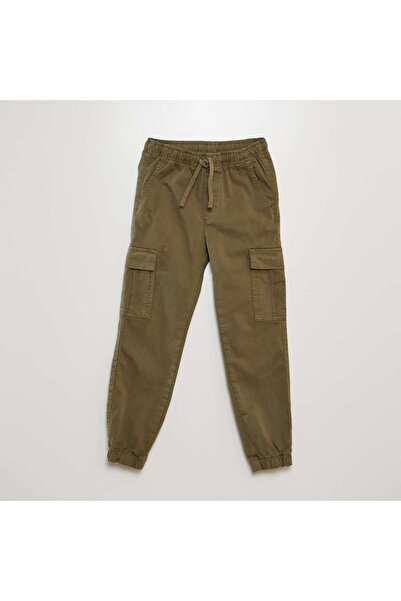 KİABİ Stretchy multi-pocket trousers KHAKI