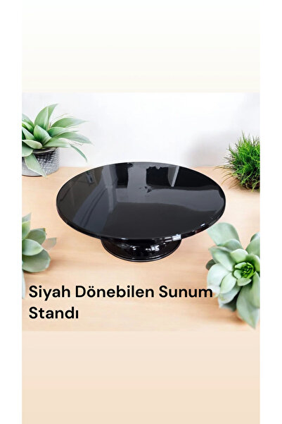 hediyehobihersey Siyah Sunum Standı Cupcake Kanepe Kurabiye Tatlı Standı Yuva...