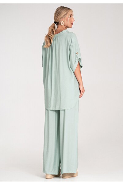 Figl Blouse and pants set - Two-piece set for women - Mint M1220 size L/XL