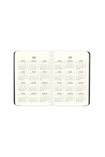GENC DIJITAL BASKI Keskin 2026-17*24 Hardcover Limited Edition Daily Agenda - Gray
