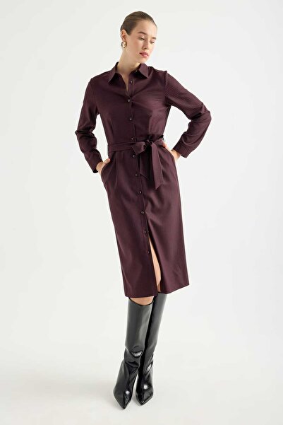 Masha Kate Striped Shirt Dress