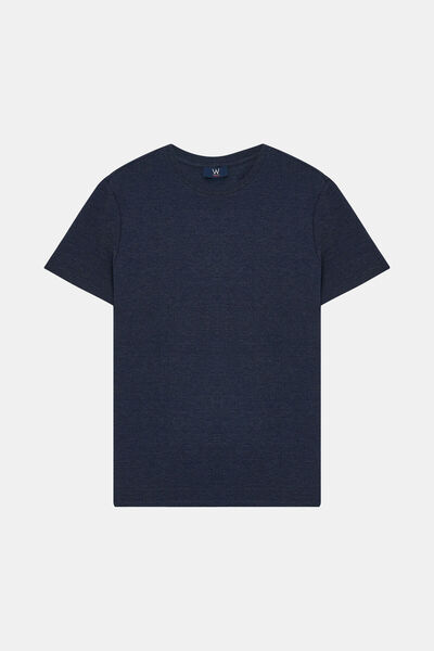 W Collection Dark Blue Crew Neck T-Shirt