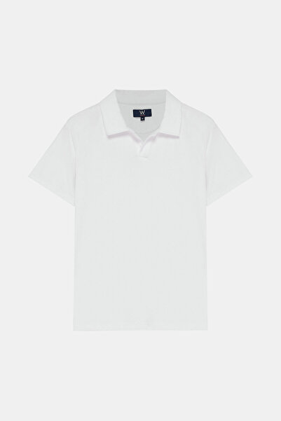 W Collection BEYAZ POLO YAKA T-SHIRT